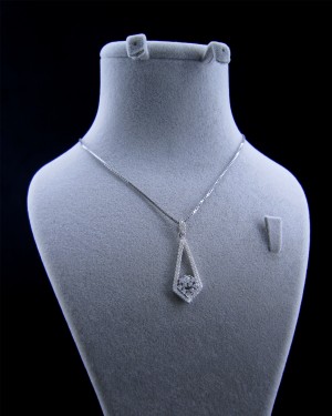 گردنبند تک نقره A09
